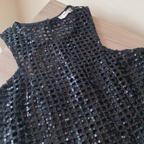 Mango sequined top - black - Picture 6 of 7